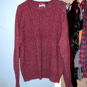 Maroon wool sweater size XL